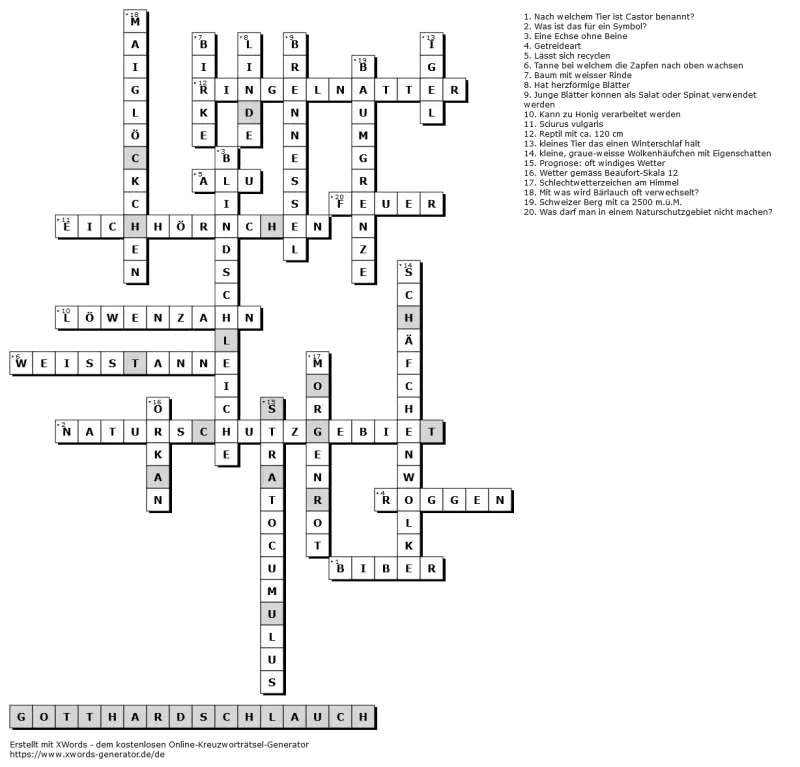Seebad Ostholstein: Die Kreuzworträtsel-Lösung nach Buchstaben